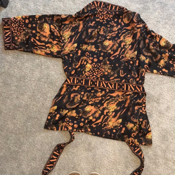 ASOS EDITION satin animal print kimono in black. Worn only a couple times!! - Picture 2 of 7